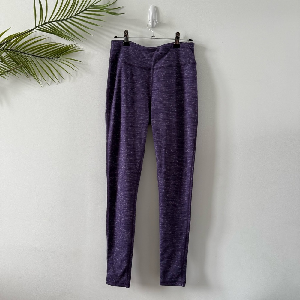 Roots Heathered Purple Leggings Size S